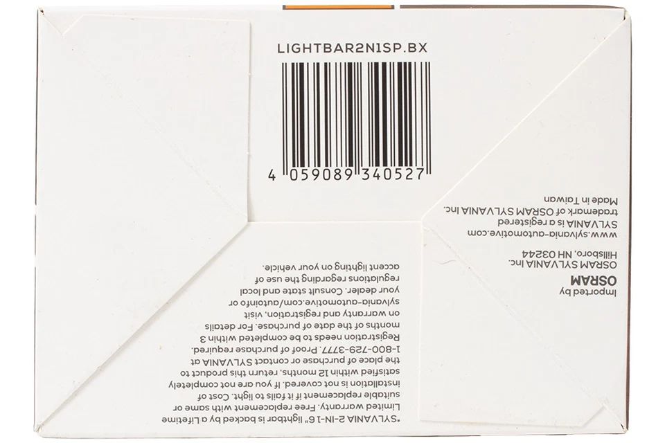 Sylvania 2-in-1 6" LED Light Bar 3300 Raw Lumens Spot Light Model LIGHTBAR2N1.BX - Image 4 of 4