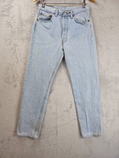 VTG Levi's 501xx Straight Leg Jeans Button Fly 30x31 Blue USA Made Mens 90's