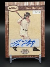 2025 Leaf Lumber Grain Assault Tino Martinez Auto #GA-TM1 /35