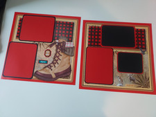 Hiking Pre-made Scrapbook Pages 12x12