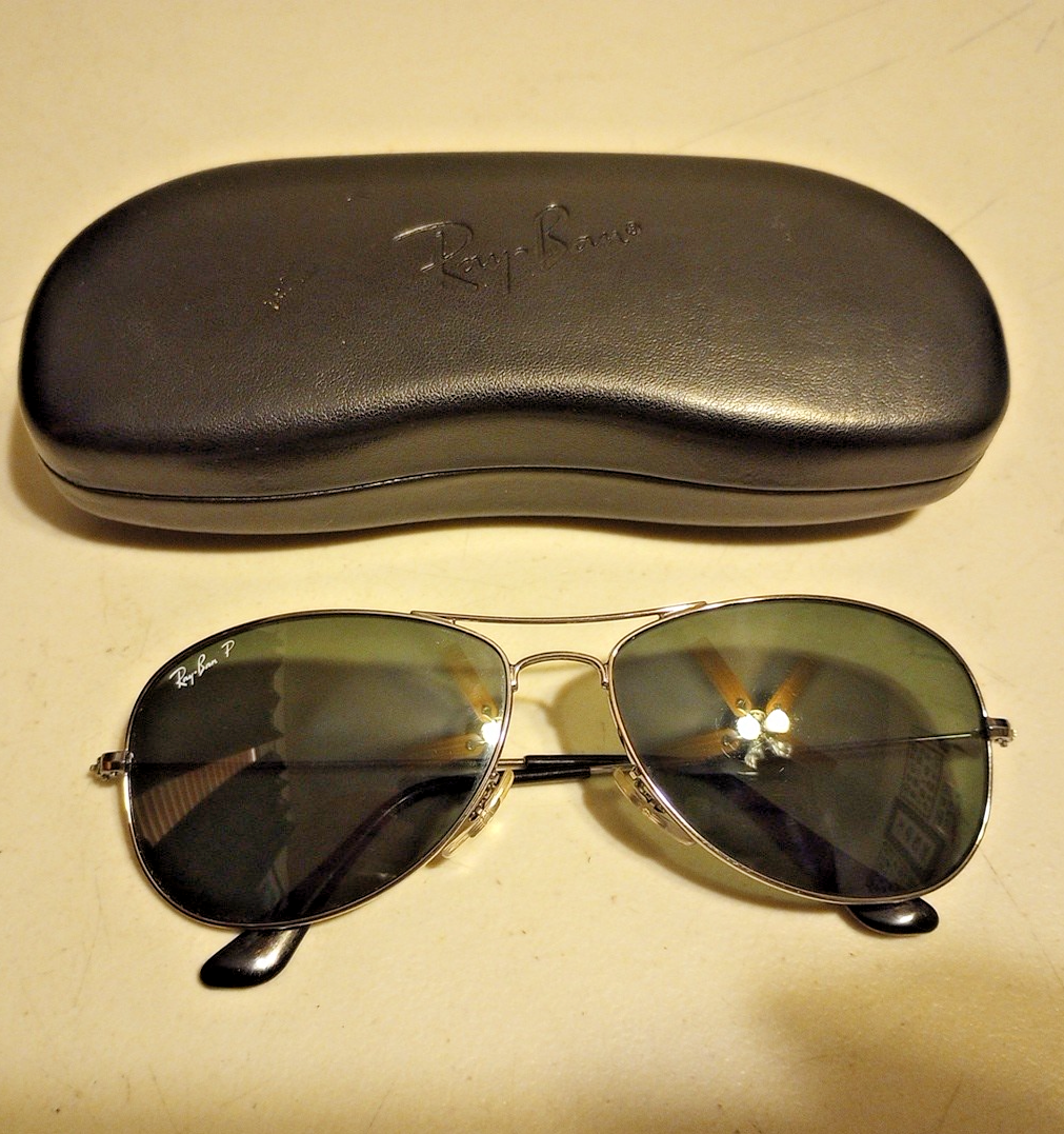 Ray Ban P Cockpit Sunglasses RB3362 004/58 59-14 Gunmetal G