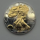2000 American Silver Eagle 1oz .999 $1 ASE PROOF Coin GOLD GILDED RUTHENIUM COOL