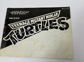 Nintendo NES TEENAGE MUTANT NINJA TURTLES gioco carrello, custodia e inst. Libretto