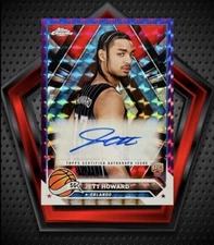 Jett Howard RC Auto 2023-24 Topps Chrome Purple Geometric Refractor #CG-JHO NBA