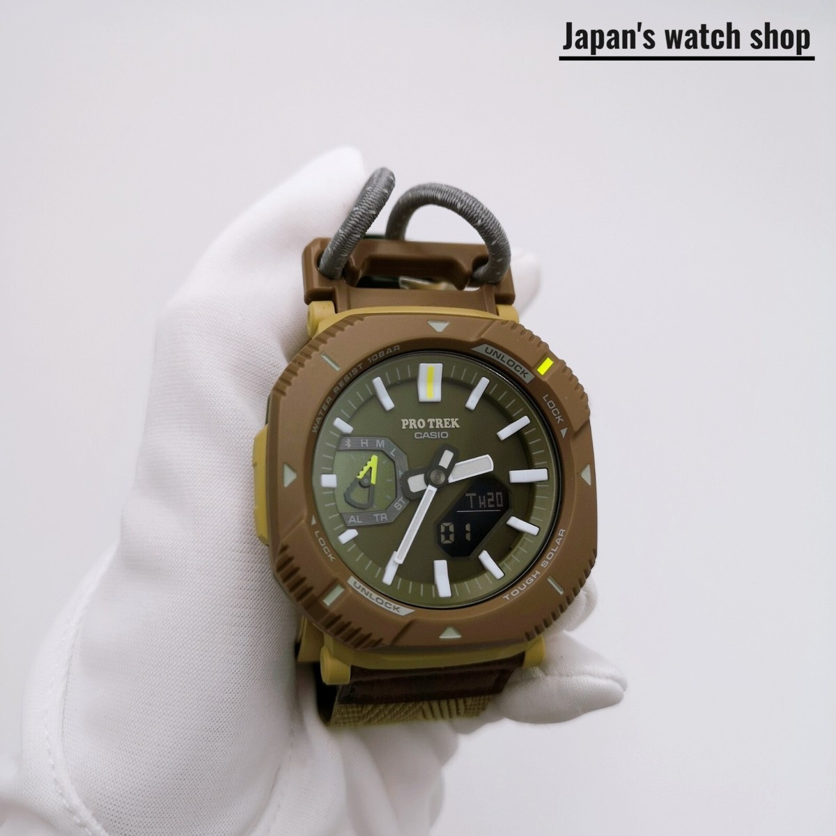 CASIO PRO TREK PRJ-B001B-5JF Green Hiker Line Men's Watch New in
