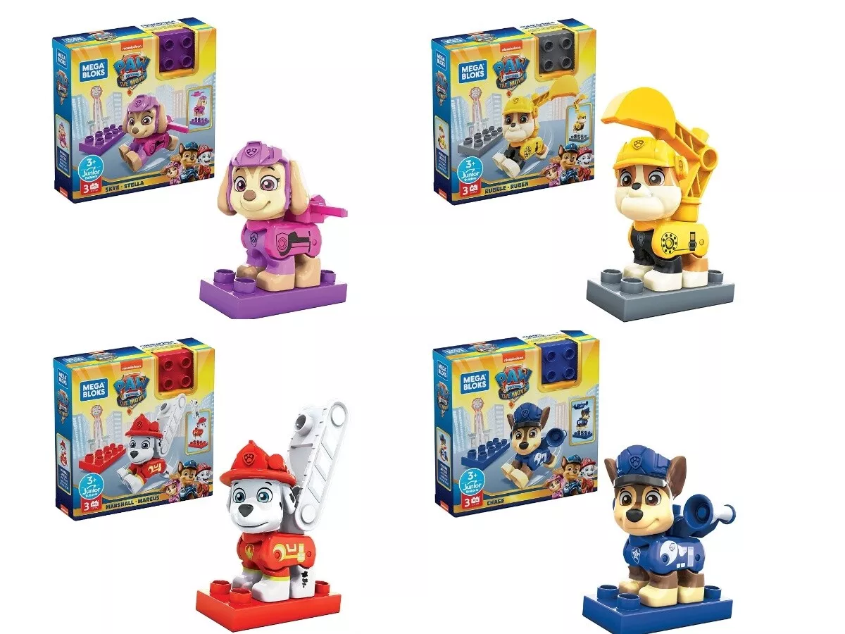 Mega Bloks - Paw Patrol The Movie - La Pat' Patrouille - GYH90 - Figurine à  Construire 6cm + Accessoire - Marcus / Marshall - Cdiscount Jeux - Jouets