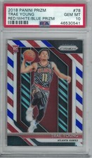 Trae Young Red White Blue Prizm 78 Card Prices | Trae Young Red
