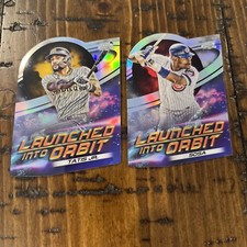 2022 Chrome Cosmic LAUNCHED ORBIT Tatis Jr #LIO-1 & Sosa #LIO-20 Baseball (c7)