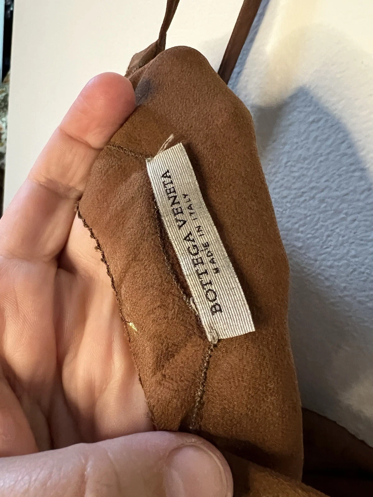 Splendido abito slip Bottega Veneta in pizzo di seta marrone. Taglia 40 (S M)