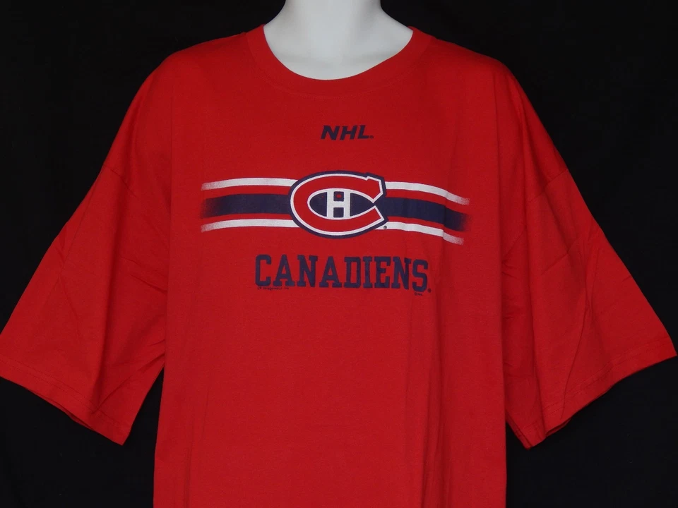 Camiseta Montreal Canadiens Roja Para Hombre 2XL 2XT 3XT Grande Alta De Colección NUEVA Hockey NHL Foto 2 de 4