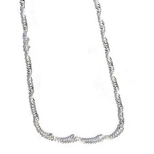Sterling Silver 18 inch 2.5mm Twisted Neck Chain