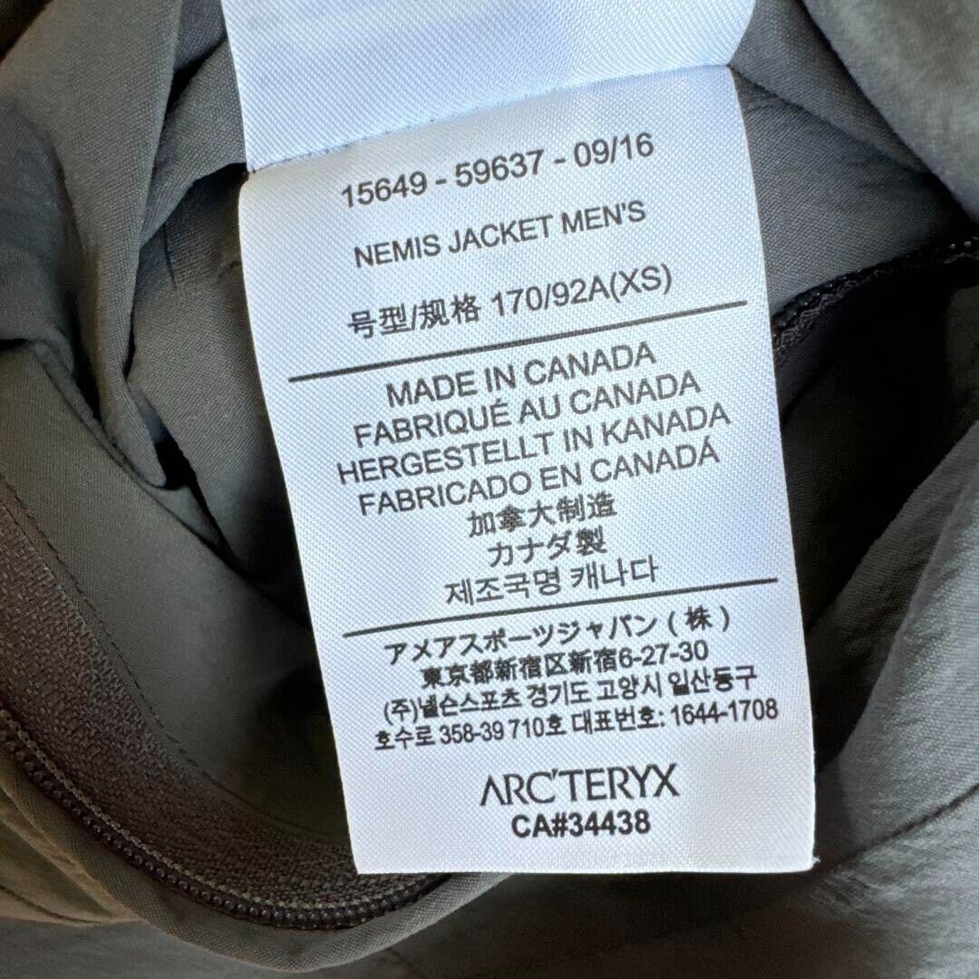 ARC'TERYX VEILANCE Nemis Jacket Ash XS | eBay ARC'TERYX VEILANCE Nemis Jacket Ash XS | eBay