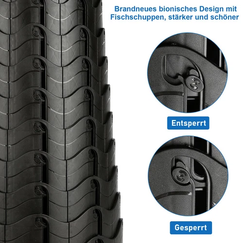 Tragbarer Klappstuhl Klapphocker Verstellbarer Höhenverstellbar Hocker Teleskop - Bild 11 von 43