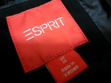 Black Quilted Esprit Women's Jacket, Size 2xl