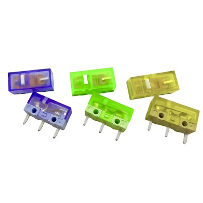 Mouse Switch Transparent Huano Transparent Purple Green Yellow Mouse Micro Switch 90-120M Clicks ...