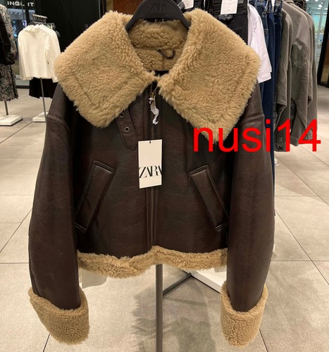 zara aviator jacket beige
