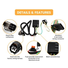 Trailer Wiring Harness for Hyundai Veracruz 2007-2012 w/ Factory Tow Package