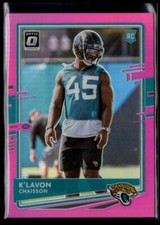2020 Donruss Optic K'LAVON CHAISSON RC PINK PRIZM HOLO REFRACTOR Jaguars