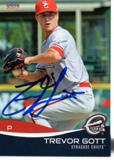 Trevor Gott 2017 Syracuse Chiefs Signed Card