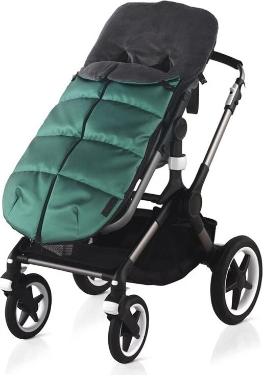 Coprigambe Universale Foderato In Pile Per Passeggino Cuddles Collection - Modello Bruco, Impermeabile E Lavabile, Colore Nero - copertina