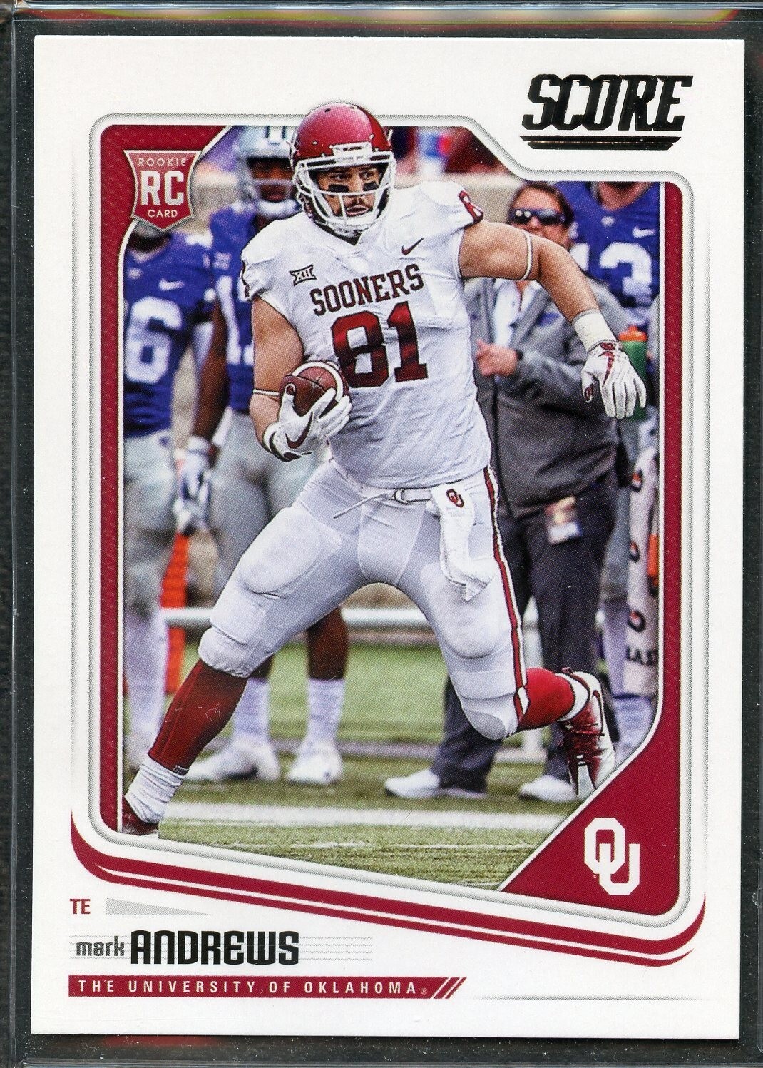 2018 Panini Score Football - Rookie - #378 - Mark Andrews - Oklahoma Sooners