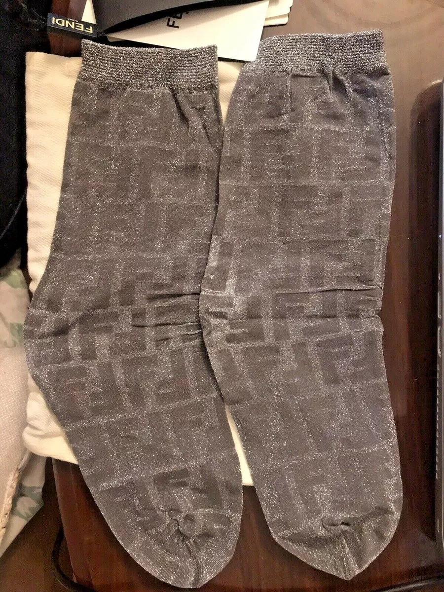 NWT Fendi Logo Socks