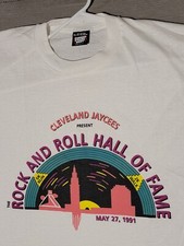 Cleveland Jaycees Rock and Roll Hall of Fame 1991 Walk/Run Vintage Tshirt Sz XL