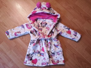 minnie mouse dressing gown baby