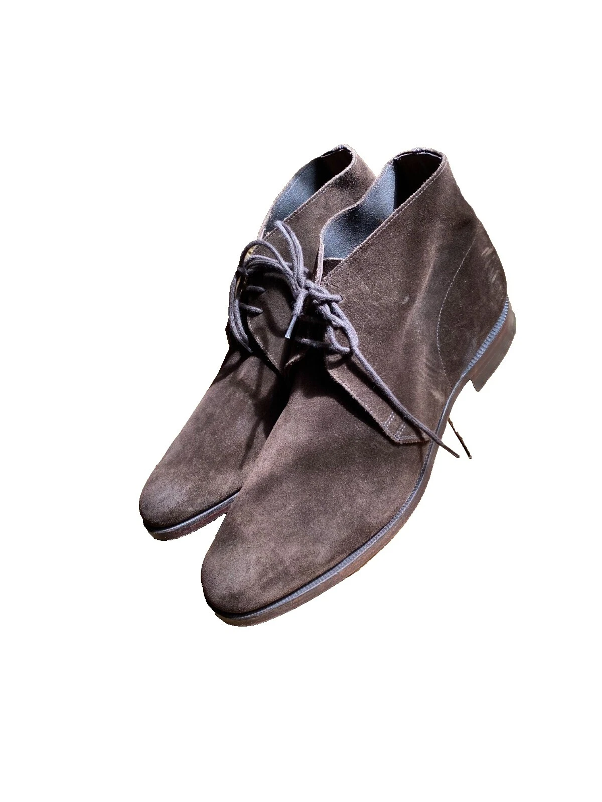 Botas de gamuza marrón Crockett & Jones para hombres