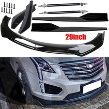 For Cadillac CTS ATS Front Bumper Lip Splitter Spoiler Body Kit Side Skirt