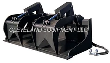 NEW HD 66" GRAPPLE BUCKET SKID STEER LOADER ATTACHMENT Wacker Neuson Bobcat Case