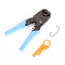 US 3in1 Network Cable Crimping Tool RJ11/RJ12/RJ45 4P4C/4P2Modular Wire Crimper