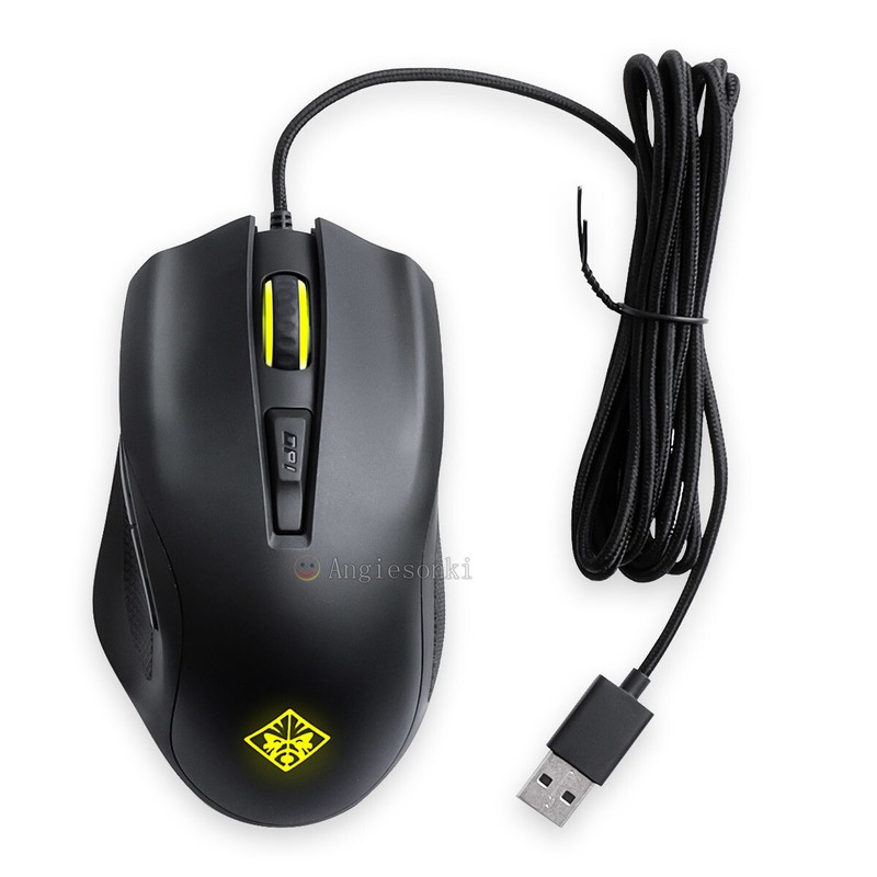 HP OMEN Adjustable Optical USB Wired Mouse for 600 12000 DPI 1KF75AA