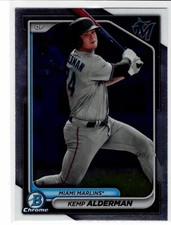 Kemp Alderman Miami Marlins 2024 Bowman Chrome