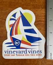 Vineyard Vines Sail Boat Geo Sticker