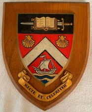 Manchester Metropolitan University College School Crest Shield Plaque D