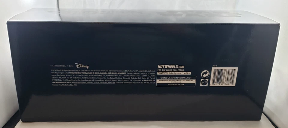 2014 SDCC exclusivo Mattel Hot Wheels Star Wars Darth Vader sable de luz MIMB Foto 4 de 4