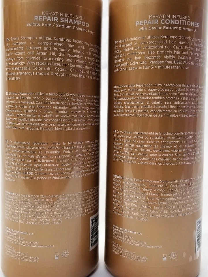 Keratherapy KERATINFIXX Radiant Repair SHAMPOO E CONDICIONADOR LITRO DUO BARRA TRASEIRA - Imagem 2 de 3