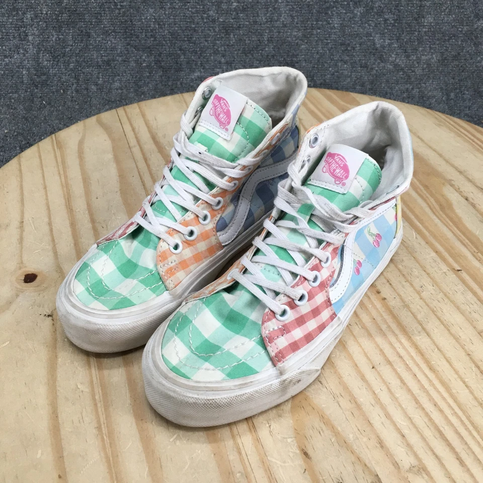 Vans туфли мужские 4,5 женщин 6 Sk8-Hi имбирь блок сужающийся Hi кроссовки многоцветный - Изображение 3 из 4