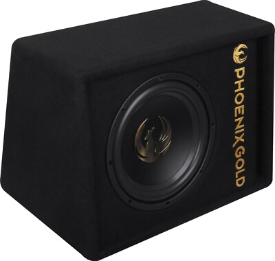 Phoenix Gold Z8AB 8  Bass Box  Active Subwoofer  500W MAX With Wiring Kit