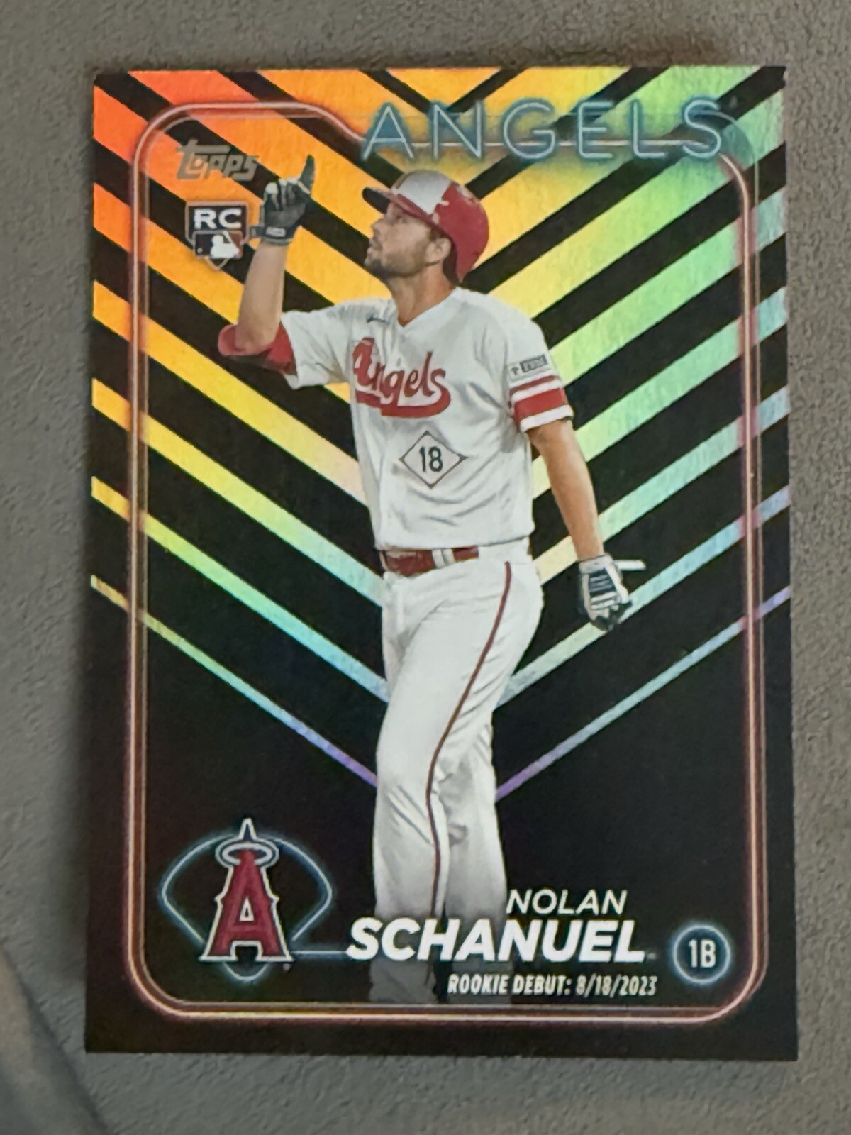 NOLAN SCHANUEL 2024 Topps Update Orange & Black Holiday Foil #US193 Rookie Debut