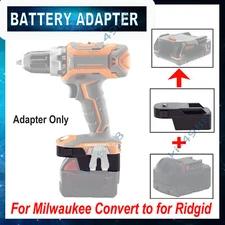 Converter For Milwaukee 18v Battery Convert to for Ridgid 18V Tools Adapter