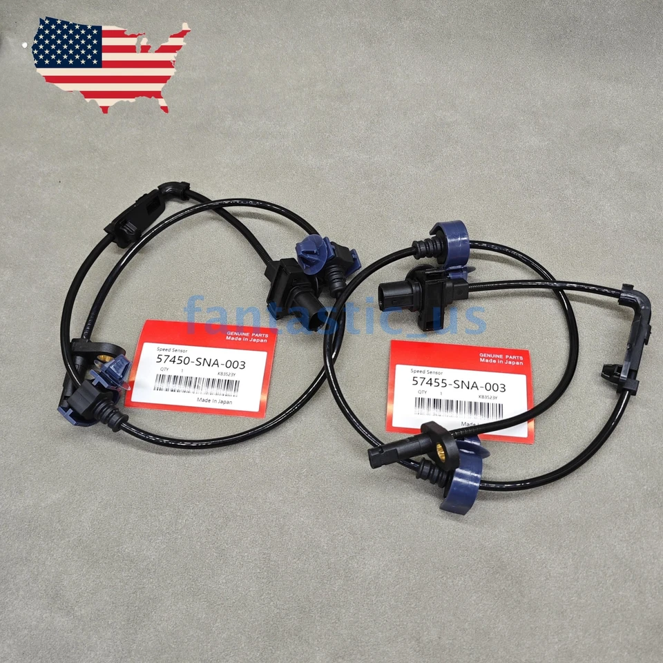 Sensor de velocidad de rueda ABS delantero derecho + izquierdo OEM para Honda Civic 2006-2011 Foto 2 de 4