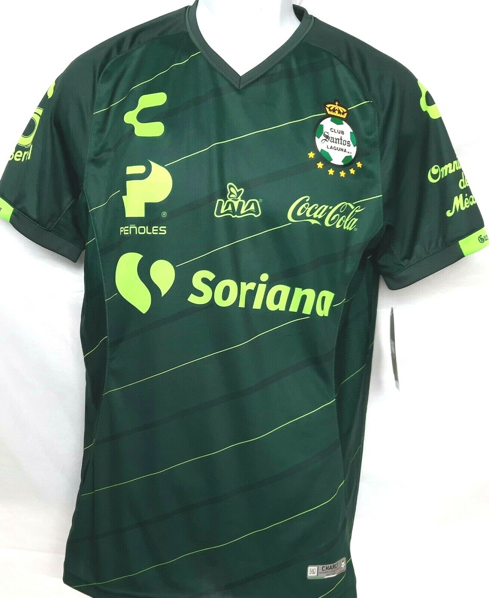 Santos Laguna Jersey Green Authentic Charly Jersey 2019-2020 | eBay