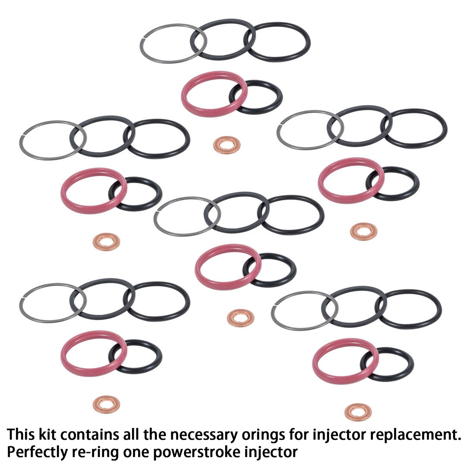 For 98-02 CAT Caterpillar 3126E 7.2L Diesel Fuel Injector 0R9350 O-Ring Seal Kit