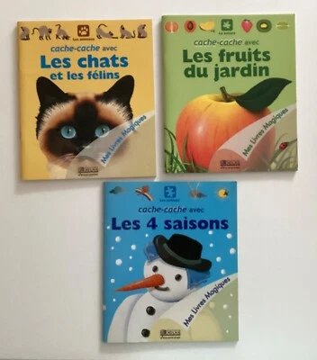 CACHE-CACHE. LOT DE 3. PREMIÈRES LECTURES. ATLAS 2003. TRÈS BON ÉTAT. - Photo 1/4