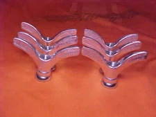 6 NOS Vintage Bicycle 3/8" Winged Axle Nuts Schwinn Wheel Rim Hub 