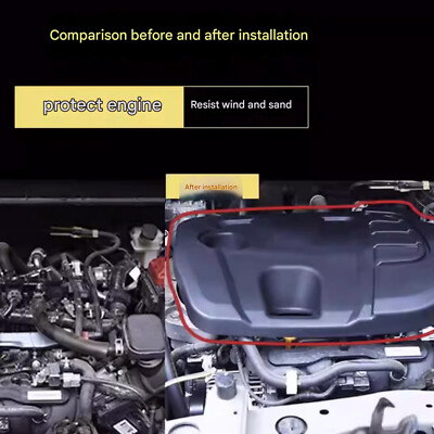 #ad ABS Auto Front Engine Cover Bonnet Hood Cover black For Nissan Kicks 2017 202021 $46.49