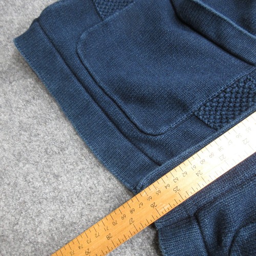 G Star maglione grezzo uomo grande blu navy scialle maglia manica lunga cardigan bottoni davanti - Foto 12 di 14
