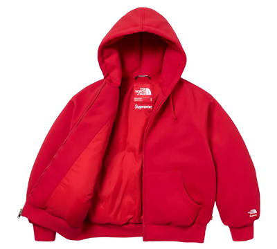 Supreme The North Face Down Filled Zip Up Hooded Sweatshirt Supreme The North Face Down Filled Zip Up Hooded Sweatshirt